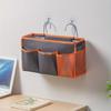 Large Capacity No-Punch Bedside Cotton Linen Hanging Storage Bag