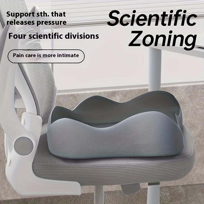 Ergonomic Sponge Coccyx Cushion, Breathable Summer Car Seat Pad, Modern Design with Texture,Soft Support,Suitable for Office