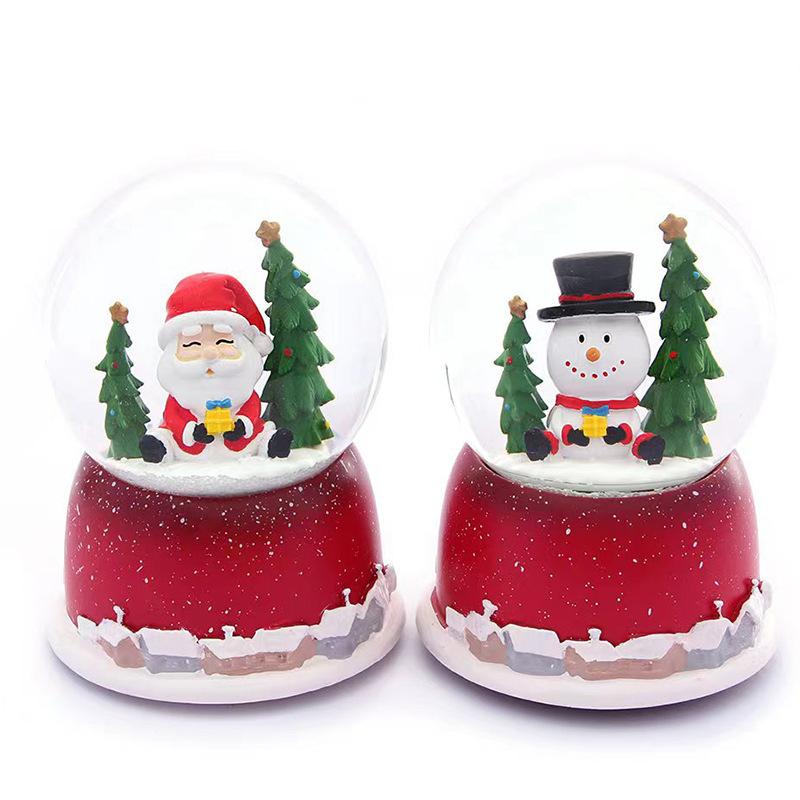 Kristallkula Jul Snöglob Ornament Utmärkt Material Bred Användning Dekor för Babyshower Thanksgiving Julklapp