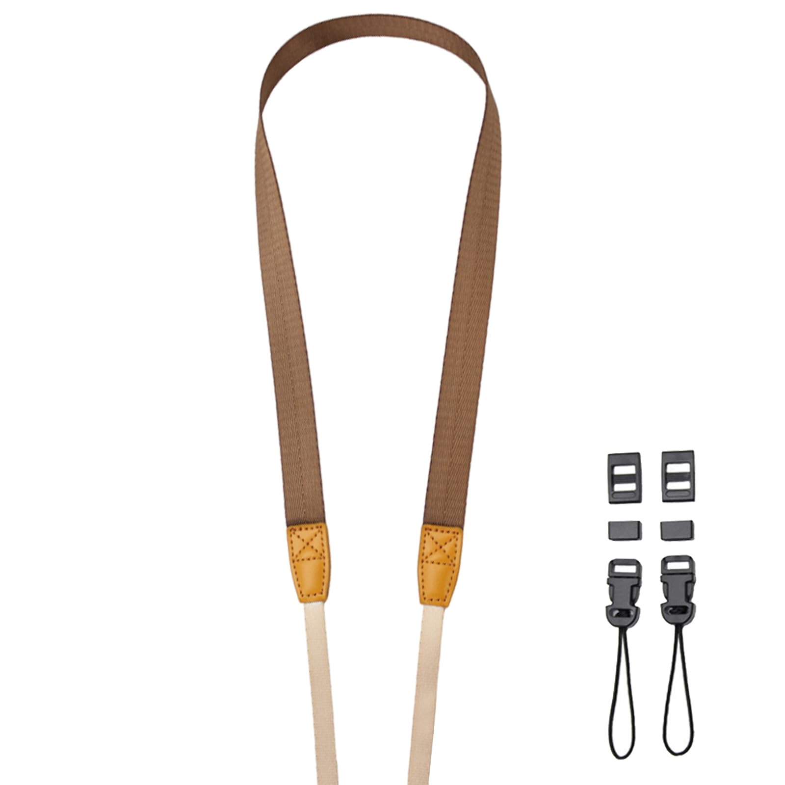 

Samcos Camera Shoulder Neck Strap with Adjustable Length for and Digital Cameras SLR, Compact, (Coffee Color) кавовий