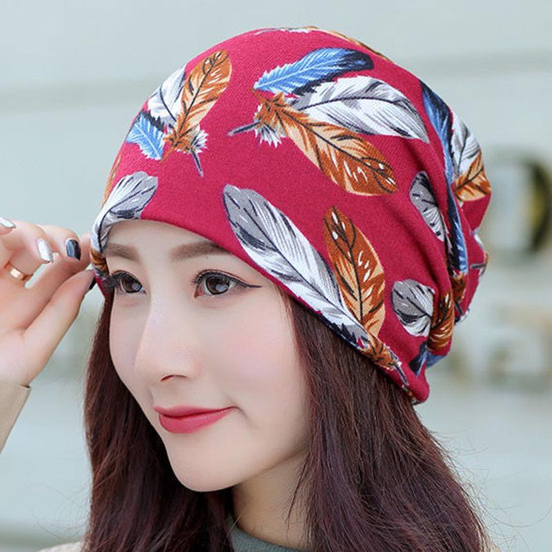 Autumn & Winter Multifunctional Double-Layer Twisted Neck Scarf Hat Mask