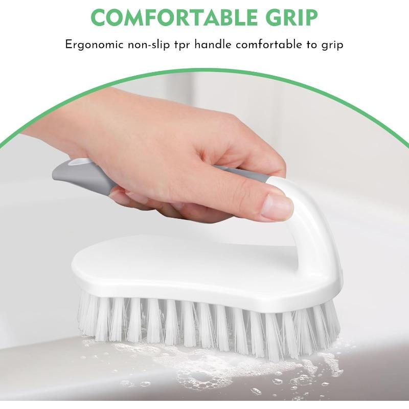 1PC washing brush, strong cleaning brush with hard bristles, suitable for cleaning brushes in showers, bathrooms, carpets, kitchens and bathtubs