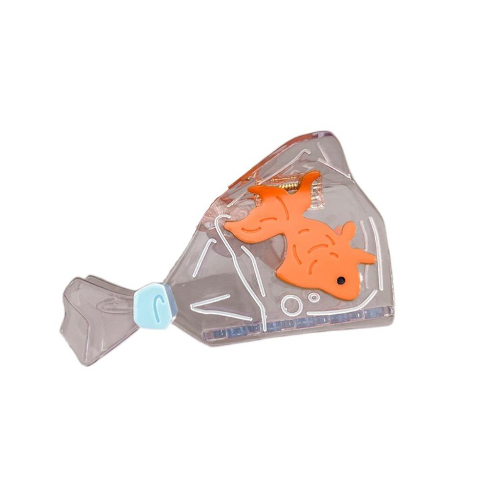 

Transparent Goldfish Hair Clips Whale Claw Clips Fashion Acetate Hair Claw For Women and Girls Goldfish
