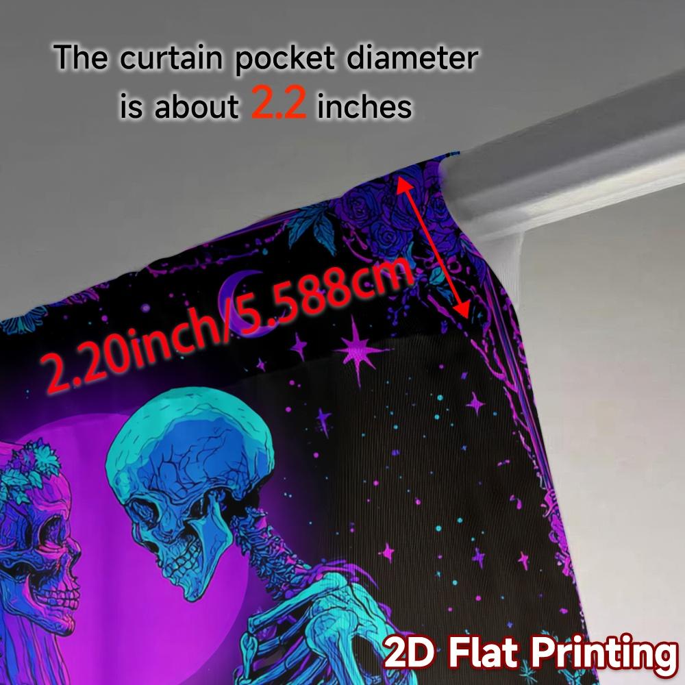 Set Of 2 Flat Printing Jit Curtains Without Rod Eternal Love Popular Window Treatment Durable Polyester Made