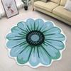 Nordische rutschfeste Matte Wohnzimmer Heimdekoration Blumenform Teppich Große Fläche Runder Flur Teppich Unregelmäßige Teppiche für Schlafzimmer