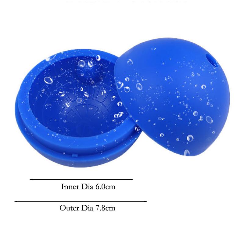 

Sphere Ice Ball Maker Silicone Ice Mold Large Blue Round Chocolate Ice Tray Mold Whisky Cocktail Party Bar Kitchen Accessories
