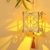 Rabbit Mid-Autumn Wooden Lantern Glowing Chinese Style Handheld Lantern Handmade DIY Portable Flower Lantern Girl