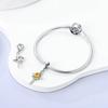 Original Charmscopper Creative Sunflower Crucifix Pendant Fit Charms Platabracelets For Women Women Jewelry Making Diy
