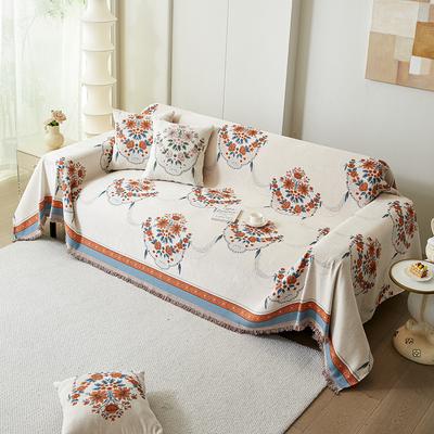 Durable Sofa Towel Universal Chair Seat Cover Anti-scratch Cushion Couch Cover for 3 Seater Sofa Blanket Slipcover Retro Decor