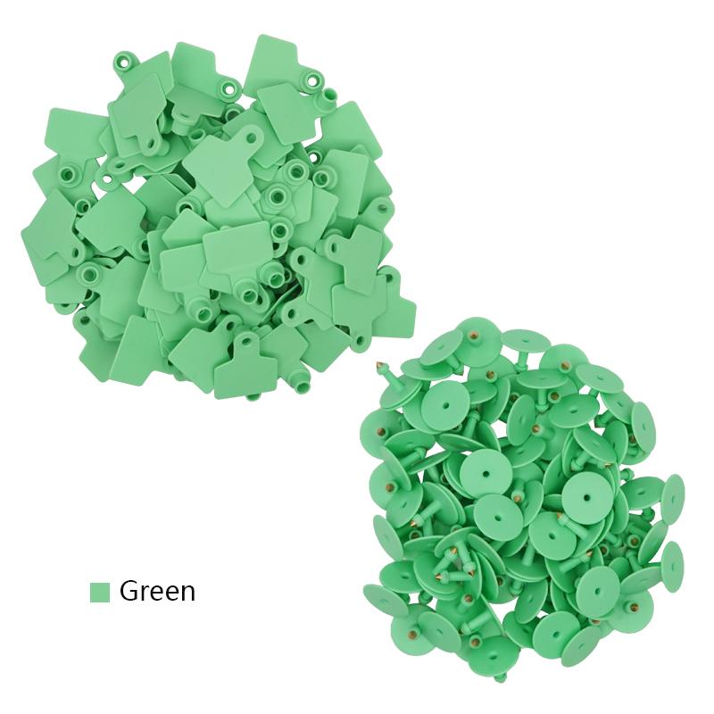 100Pcs High Quality Cow Sheep Pig Ear Tags Customizable Number Ear Tags Farm Animal Identification Ear Tags Livestock Supplies