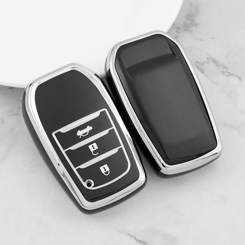 Silver Edge Car Key Shell for Toyota Alphard/Vellfire (Button 23456)