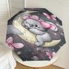 1PC Koala Moon Umbrella-8-Rib Reinforced Portable Folding Travel Suitable for All Seasons Outdoor Daily Use-Z0495