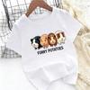 Children Crew Neck Short Sleeve T-Shirt with Cartoon Guinea Pig Print