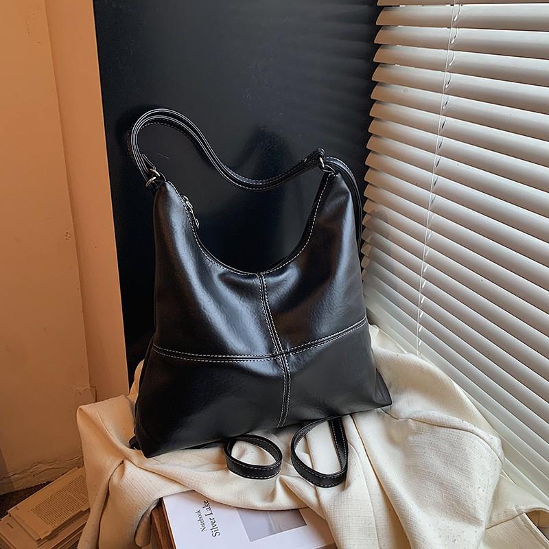 Large Capacity Tote Bag Women Casual Work Commuter Shoulder Crossbody With Zipper Phone Pocket