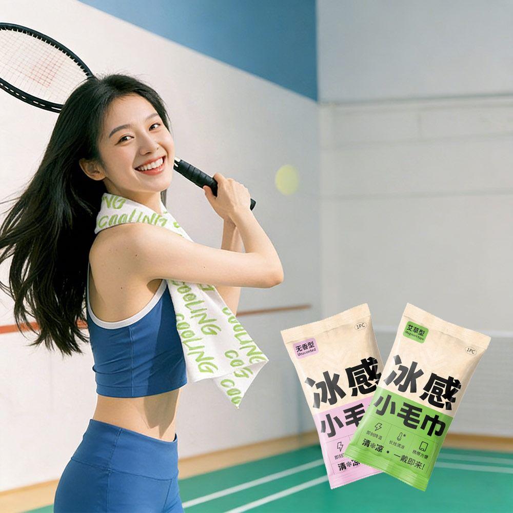 10Pcs Non Woven Fabric Cooling Towel Disposable Breathable Sweat Wipes Quick Drying Sunstroke Prevention Instant Cold Towel