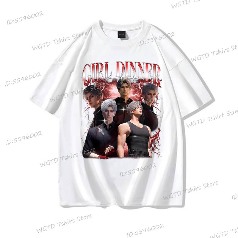 Sylus Love and Deepspace Baumwoll-T-Shirt Lustiges Geschenk für Mädchen Mode Lässige T-Shirts für Männer Frauen Hohe Qualität Streetwear Oberteile