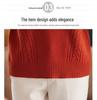 2024 Autumn/Winter Women's 100% Wool Loose Half-High Neck Knit Sweater