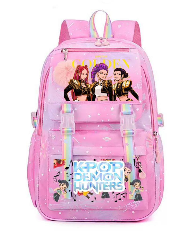 Korean Wave Demon Hunter Student School Bag Backpack Women'S Premium Light Backpack Large Capacity Outdoor