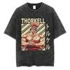 Vinland Saga Thorkell Vintage Washed Oversized T-Shirt | Unisex Historical Anime Streetwear Tee