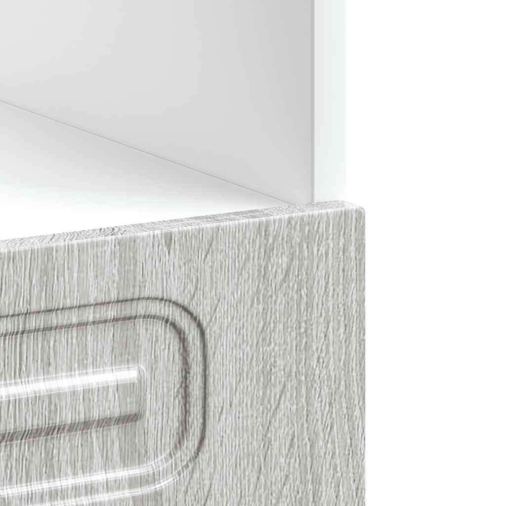 Oven Cabinet Kalmar Grey Sonoma Wood Based Material
