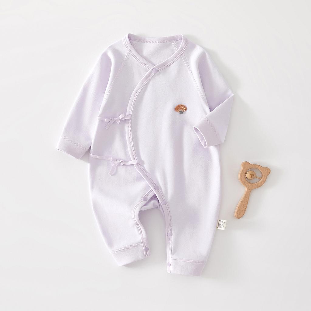 Newborn Baby Clothes Cotton Kimono Wrap Romper Seamless Butterfly Onesie Infant Soft Outfit for Girls Boys