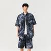 Men's Short-sleeved Shirt Sportswear Set Casual Versatile Beach Two-piece Suit
