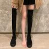 Yuanlitong 2025 Leg Jingbei~ Thick medium heel thick sole long tube elastic boots women's boots over knee boots women's shoes
