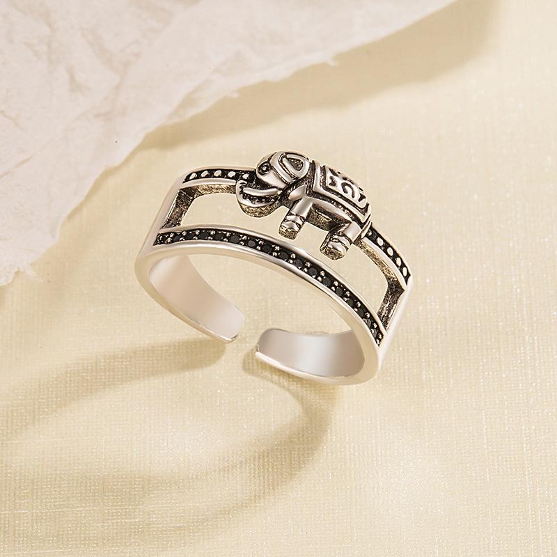 925 Sterling Silver Plated Sun Moon Sunflower Heart Rings for Women Original Flower Wedding Crystal Luxury Jewelry R5375
