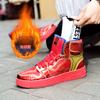European station couple animation joint shoes glossy foreign trade explosion high-top casual sports shoes thick baseplate shoes men's shoes
