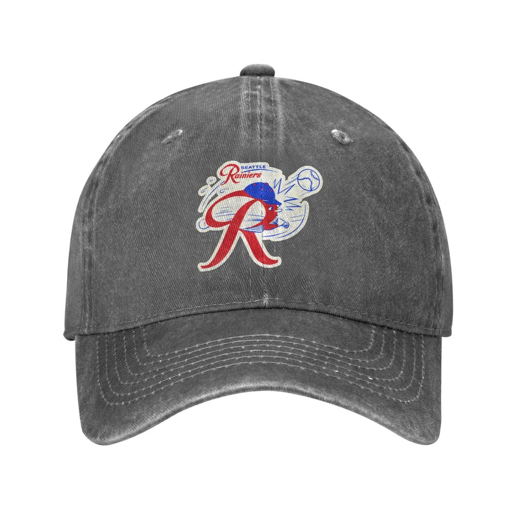 Seattle Rainiers Shopping And Dating Baseball capMakes The Face Look Smaller Commuter Style Denim Trucker Hat