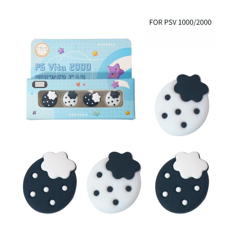 Strawberry Joystick Cap Thumb Grip Cover for PSVita PSV1000/2000 Analog Stick Protector Accessory