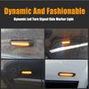 2Pcs Dynamic Fender Side Marker Lamps LED Fender Turn Signal Light Indicator Blinker Yellow Light Compatible with BMW 3 Series E46 1997-2001