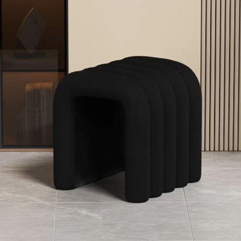 Französisches Luxus-Schminktisch- und schwarzes Hocker-Set