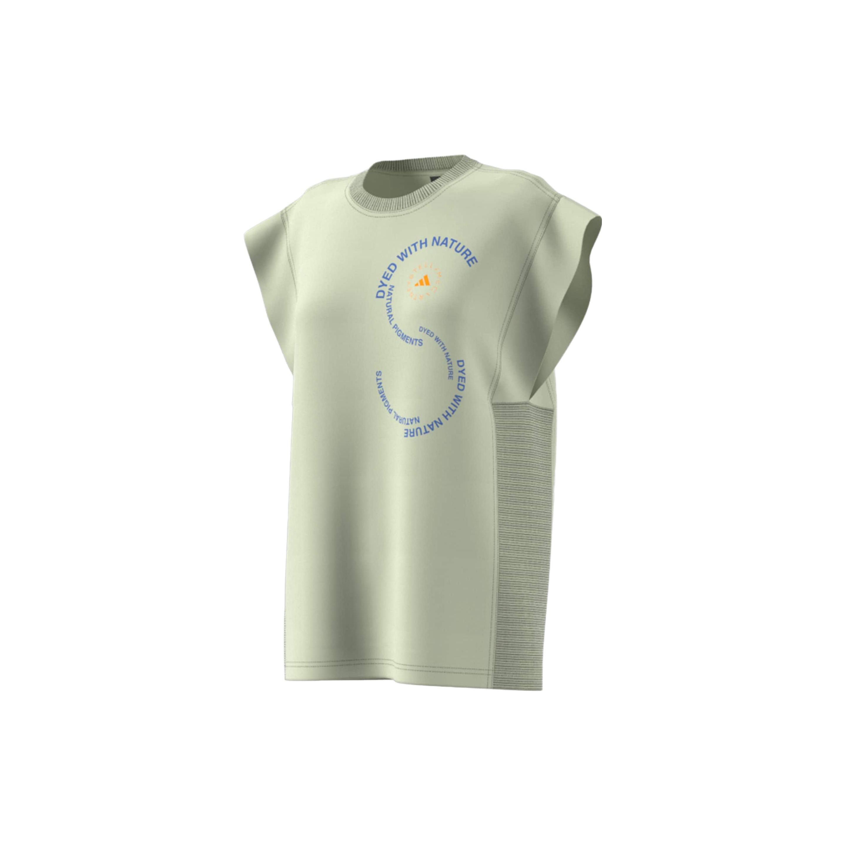 

Adidas X Stella McCartney Letter Print Sports Tank Top Women Magical Yellow Green HS8817 M