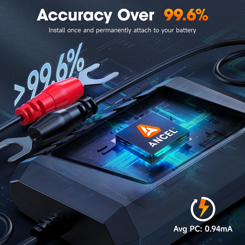 2026 New ANCEL BM300 Pro Battery Monitor 24V Battery Tester 12V SOC Battery Health Analyzer Battery Tools