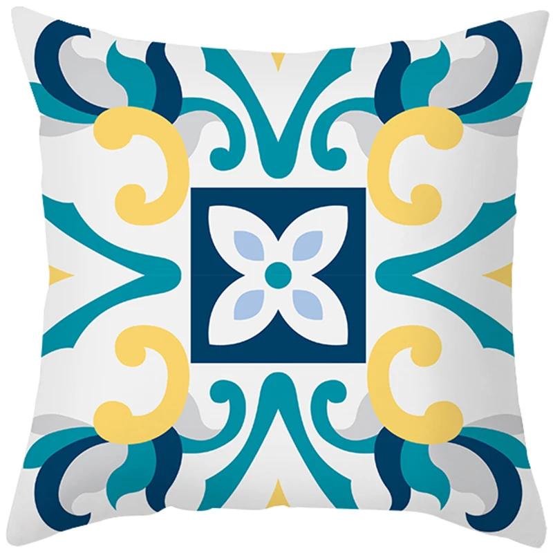 Peach Skin Hug Pillowcase Nordic Simple Color Pattern Sofa Cushion Cover Office Cushion Pillow Case To Customize