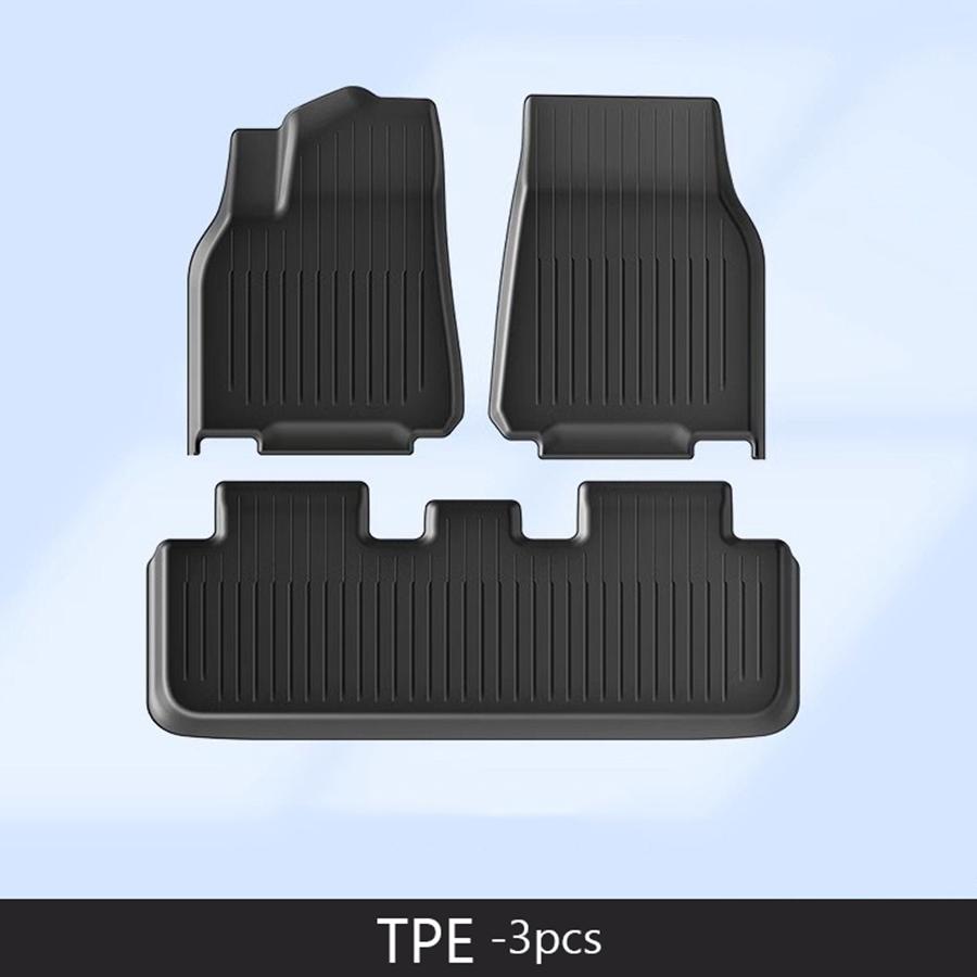 For Tesla New Model 3 Highland Y Juniper 2026 TPE Floor Mats /Cargo Liner All Weather Trunk Mats Floor Liner Seat Backrest Mats