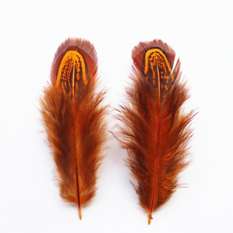 20PCS Natural Colorful Small Ringneck Pheasant Feathers for Crafts 3-7cm Earrings Jewelry Creation Carnaval Assesoires Plumes