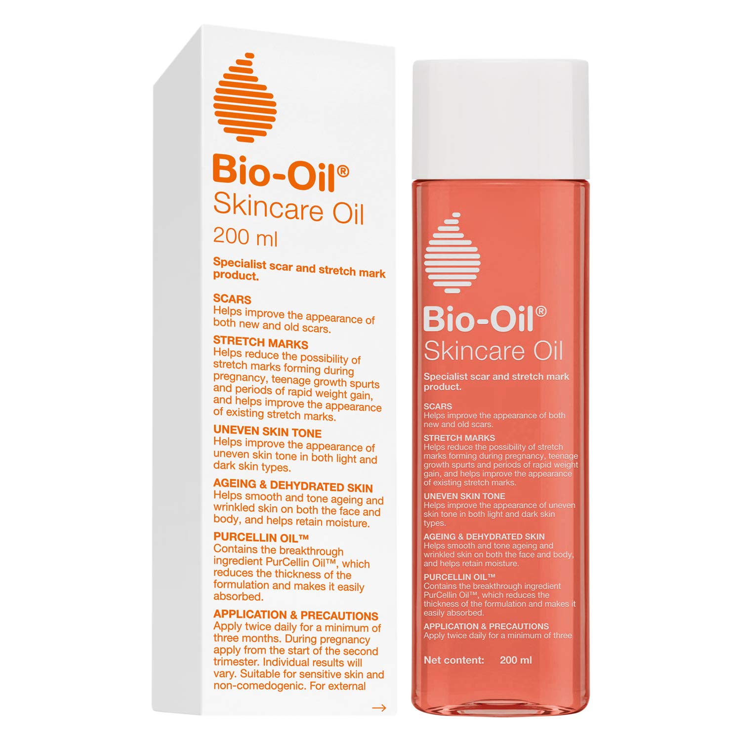 

Bio-Oil Original Skincare Oil suitable for Stretch Marks | Scar Removal | Uneven Skin Tone | Vitamin E | All Skin Types | 200ml