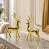 Sitting/Standing Position Deer Desktop Ornament Creative Christmas Deer Statue  Office Desktop