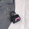 Handbag women's new creative bow contrasting color mini square bag sweet girl messenger bag shoulder bag
