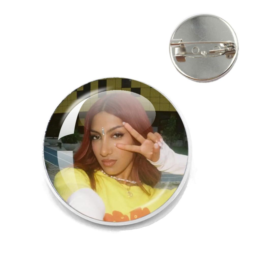 K- KATSEYE Creative Metal Pins Funny Brooch Katseye Korean Girl Band Badge Backpack Hat Accessories Jewelry Decoration Fans Gift