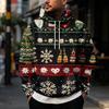Men's Casual Trendy Christmas Print Loose Fit Pullover Hoodie Long Sleeve with Large Pockets