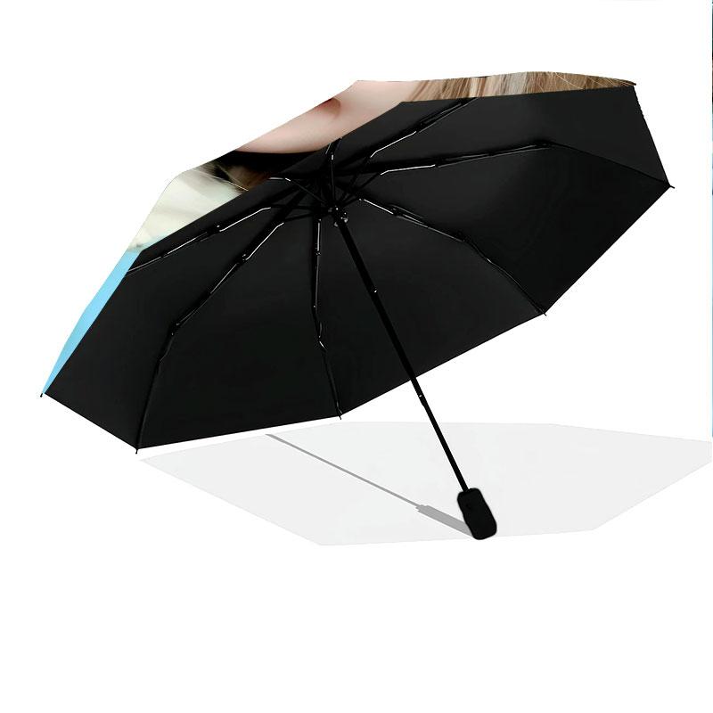 LISA, automatic folding umbrella, portable and foldable design, 8 ribs, a Christmas or birthday gift.
