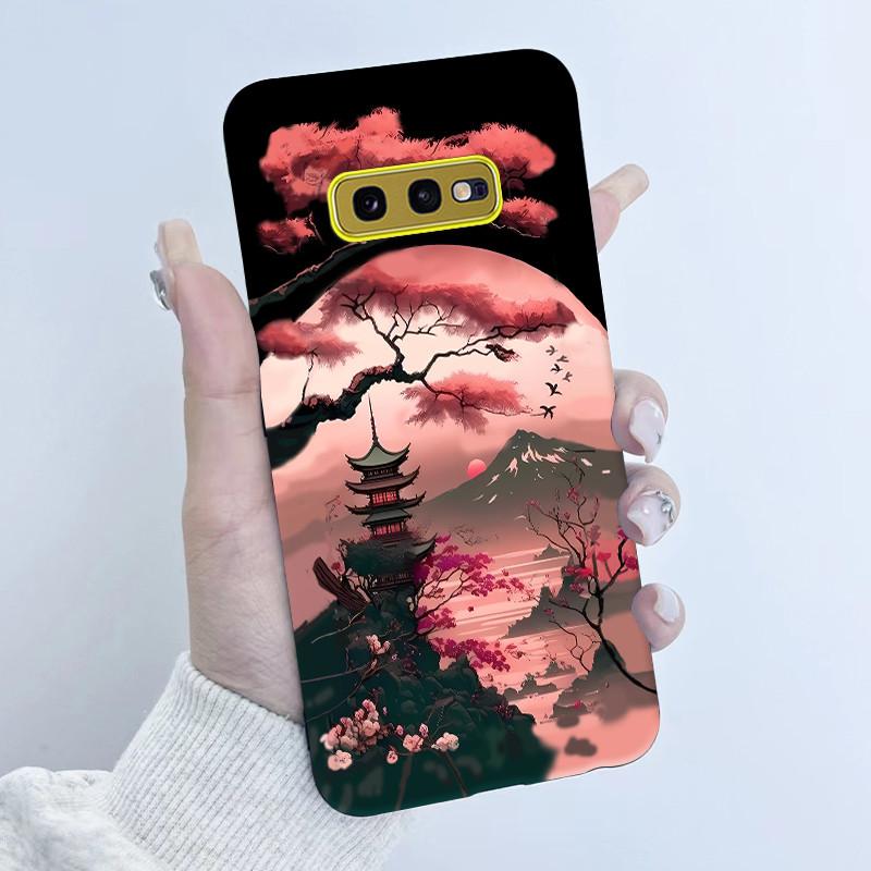 For Samsung Galaxy S10e Phone Case Flower Girls Design Soft Silicone TPU Back Housing for Galaxy S10E S10 E SM-G970F/DS Covers