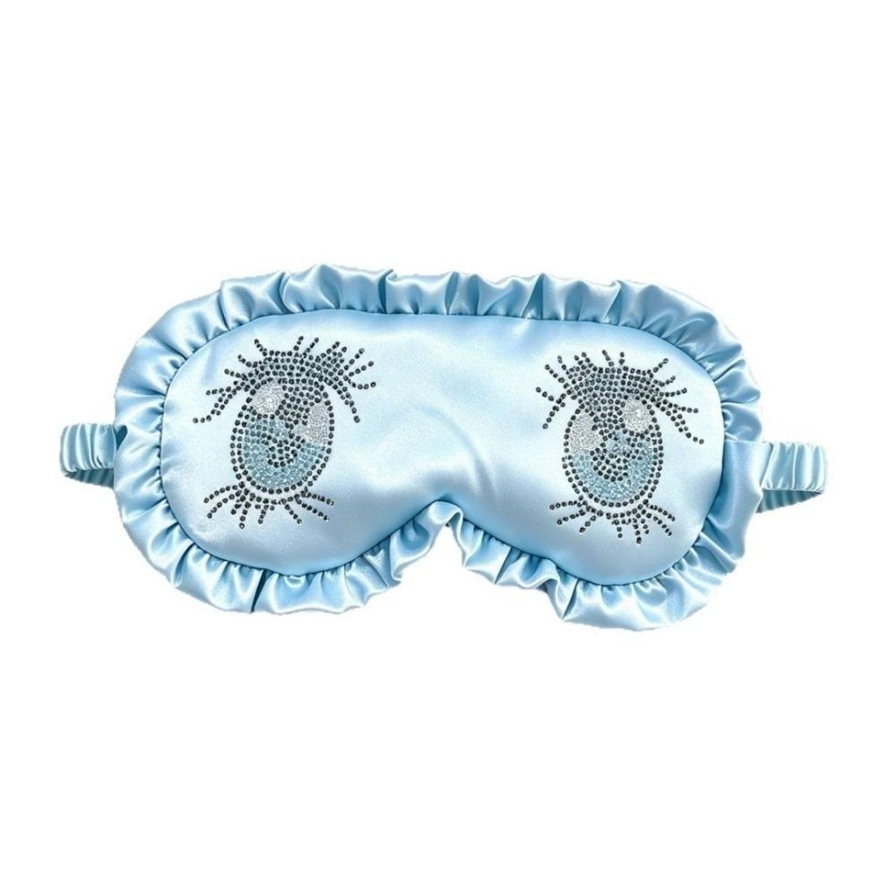 Stretchy Sleep Eye Mask Harajuku Eye Covers Kawaii Rhinestone Large Eyes Mask Girls