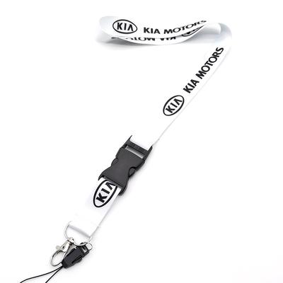 Para KIA Rio Soul Seltos Forte K3 Niro Sorento Stinger Sportage Lanyard Llavero Tarjeta de Trabajo ID Teléfono Celular Colgante de Llave Llavero para Colgar en el Cuello