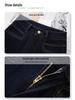Women's 2025 Dark Blue High-Waisted Straight-Leg Jeans - Loose, Floor-Length Wide-Leg Pants for Spring