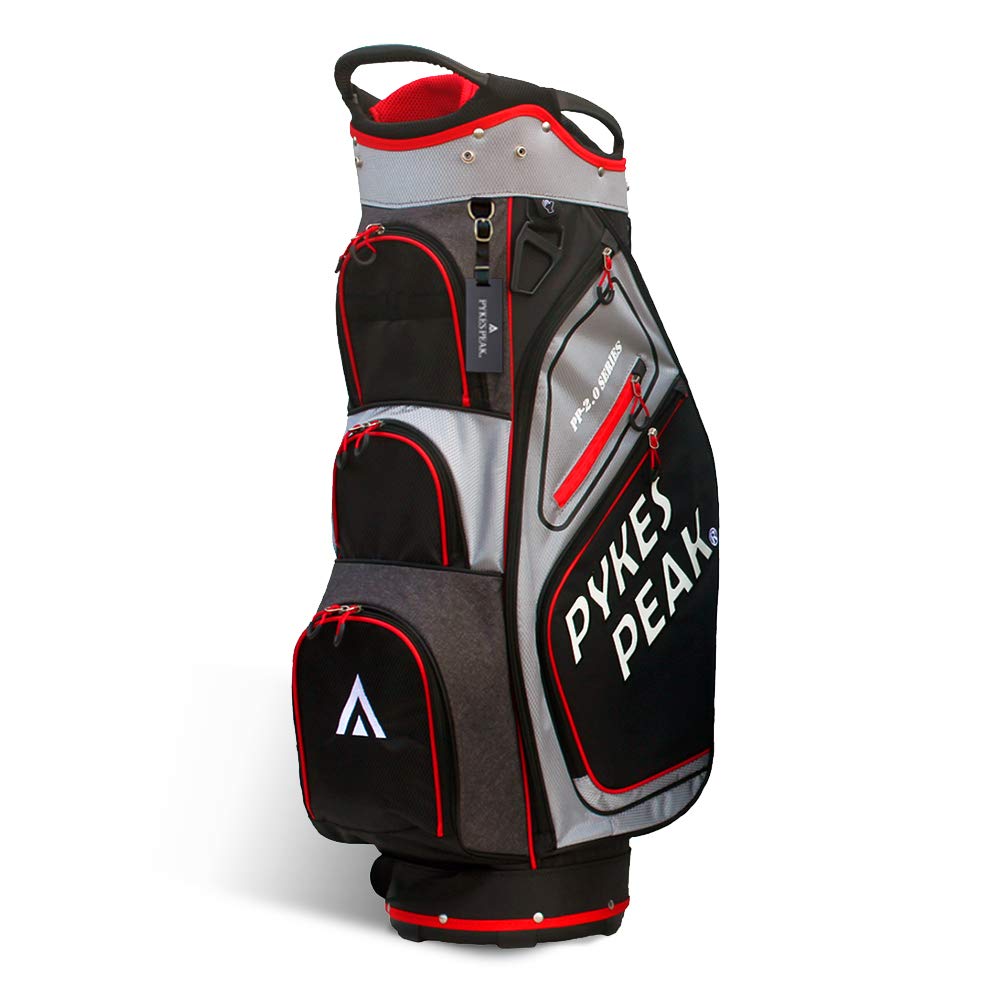 

Сумка для гольфа PYKES PEAK Caddy Bag Type 47 дюймов 14 Split (Тип тележки) [Легкий 2,4 кг / 9,5 / Совместимый] Женский Мужской [ЧЕРНЫЙ И СВЕТЛО-СЕРЫЙ]