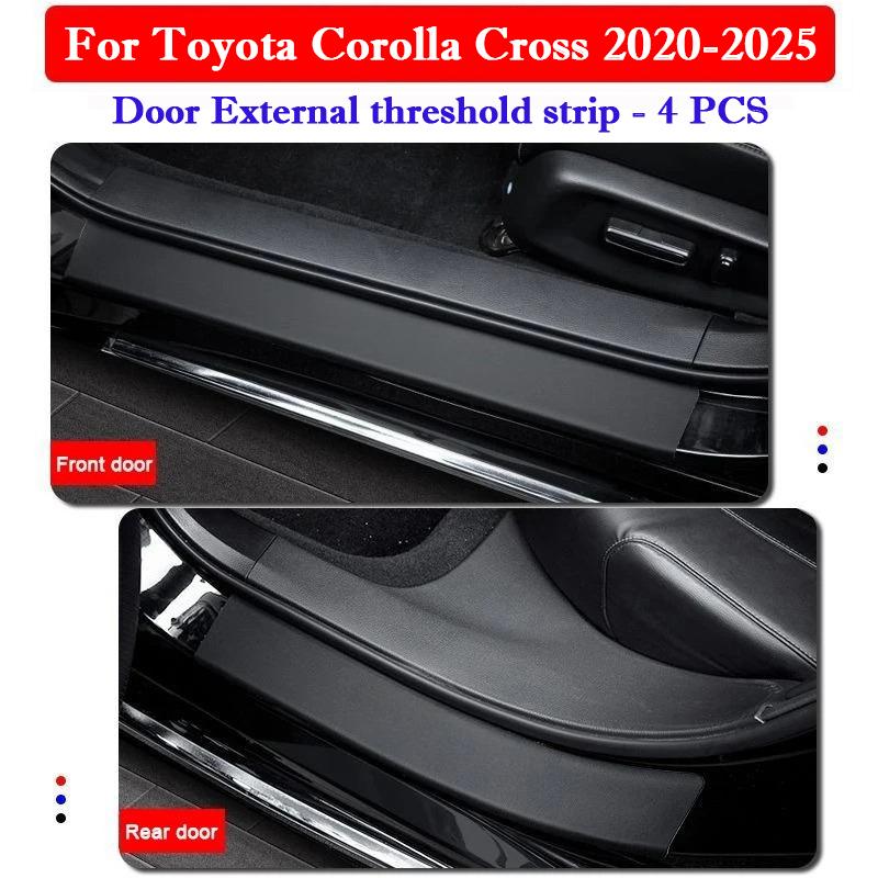 For Toyota Corolla Cross 2020-2026 Car Threshold Strip Protective Stickers Door Trunk Scratch Trampling Resistant Stickers Pad